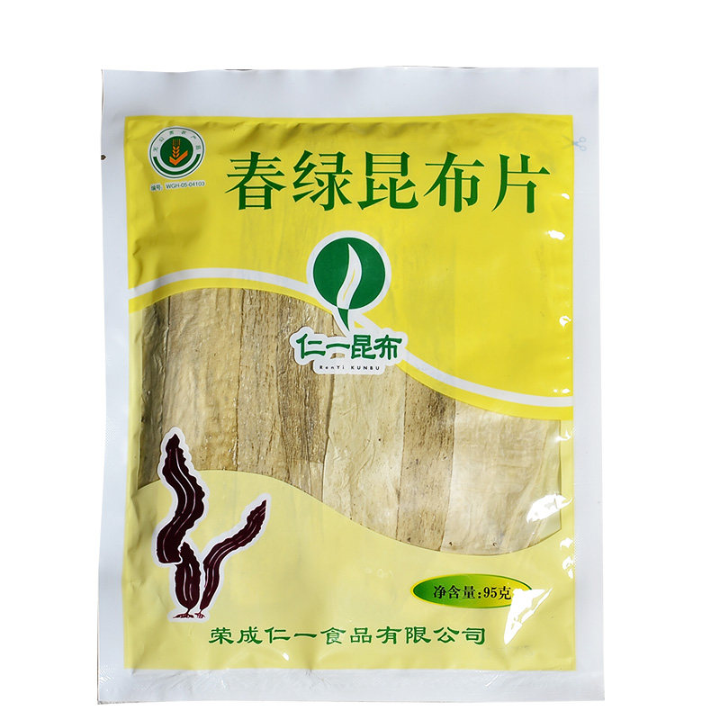 仁一春绿昆布日式高汤料理食材去皮海带干货裙带菜海带片95g,水产肉类/新鲜蔬果/熟食,海带,淘宝优惠券,粉丝福利购,淘宝优惠卷