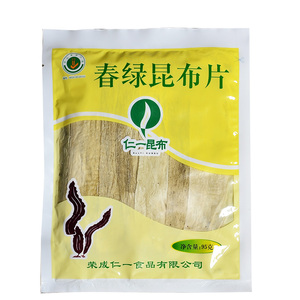 仁一春绿昆布日式高汤料理食材去皮海带干货裙带菜海带片95g