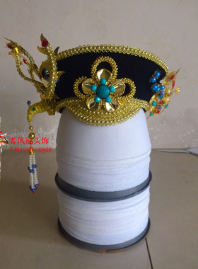 甄嬛传旗头钿子清朝皇后帽古装头饰贵妃旗头拍照古装发饰11974款