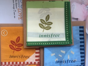 韩国专柜 Innisfree悦诗风吟绿茶籽限量手帕 现货