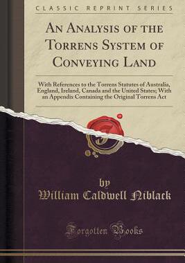 【预售】An  Analysis of the Torrens System o...