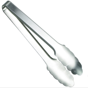 比亚304不锈钢食品夹烧烤夹梅花型烧烤用品