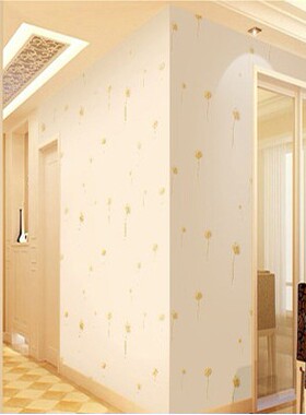 特价pvc墙纸自粘 卧室 温馨壁纸 自粘卧室 客厅蒲公英墙纸贴画