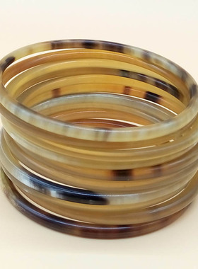 天然精品牛角女性包邮手镯