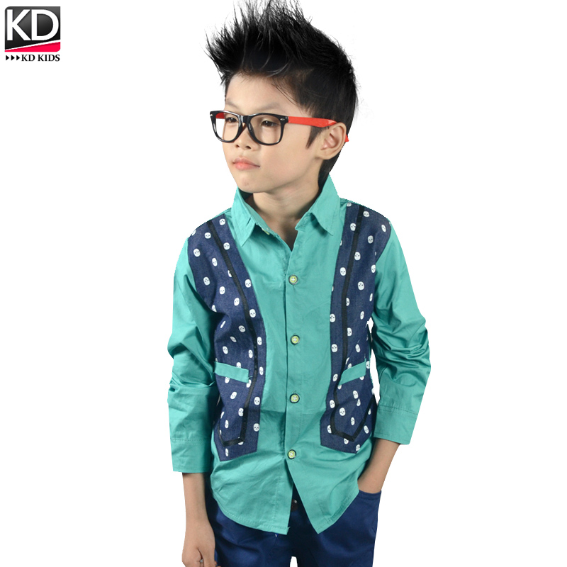 Chemise garcon à manche longue en coton - Ref 2075563 Image 1