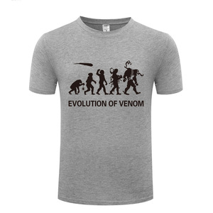 男式短袖T恤 进化论 Evolution Of Venom 搞笑创意新奇 厂家直销