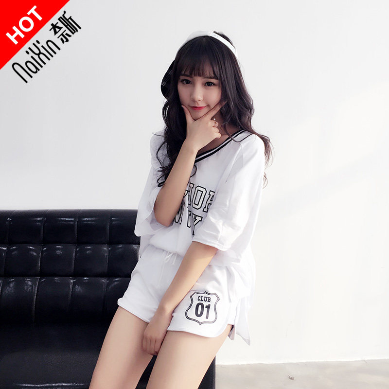 奈昕定制 23479 new suit時尚新款女裝字母印花寬松上衣兩件套裝在類目 女裝/女士精品, 套裝/學生校服/工作制服, 時尚套裝中 - 來自Buy2taobao.com提供專業的淘寶代購服務