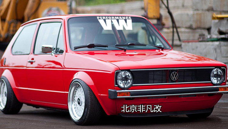 3M大众VW车风挡贴纸捷达MK2尚酷改装VW贴纸 进口3M反光VW贴纸
