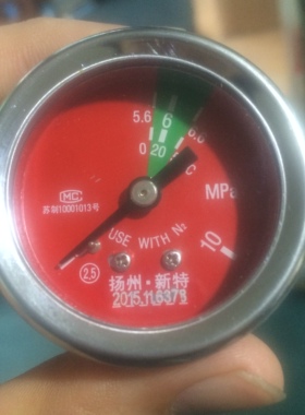 消防压力表Y-40 0-10mpa 扬州市新特仪表厂 XTYH-40ZJ3-6原厂正品