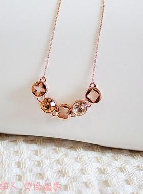 威妮华饰品比拉玫瑰金限量款项链
