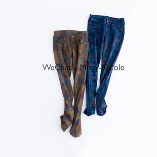 渲染弹力小脚牛仔裤