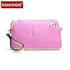 Doodoo bags fall 2015 crocodile female tide leather Sling Messenger bag hand bag leather hand bag phones