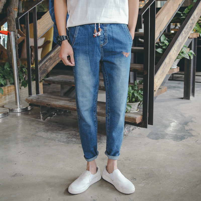 Jeans pour adolescent Sarouel en coton pour printemps - Ref 1463896 Image 1