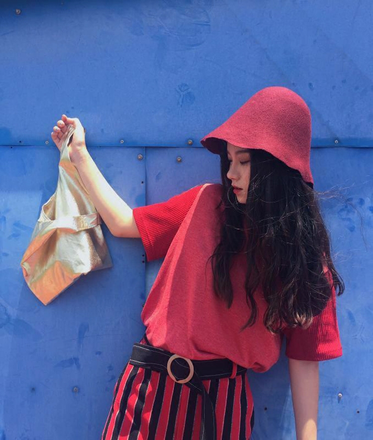 2018 Versatile black Bell Woolen Hat Soft sister Fisherman Bucket hats Beggar Korean Edition Autumn and winter felt Topperin the Accessories/Leather belt/Hat/Muffler , Hat  category - from Buy2taobao.com to provide professional Taobao agent buy service