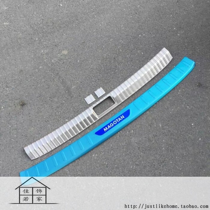 迈腾B8行李箱不锈钢后护板