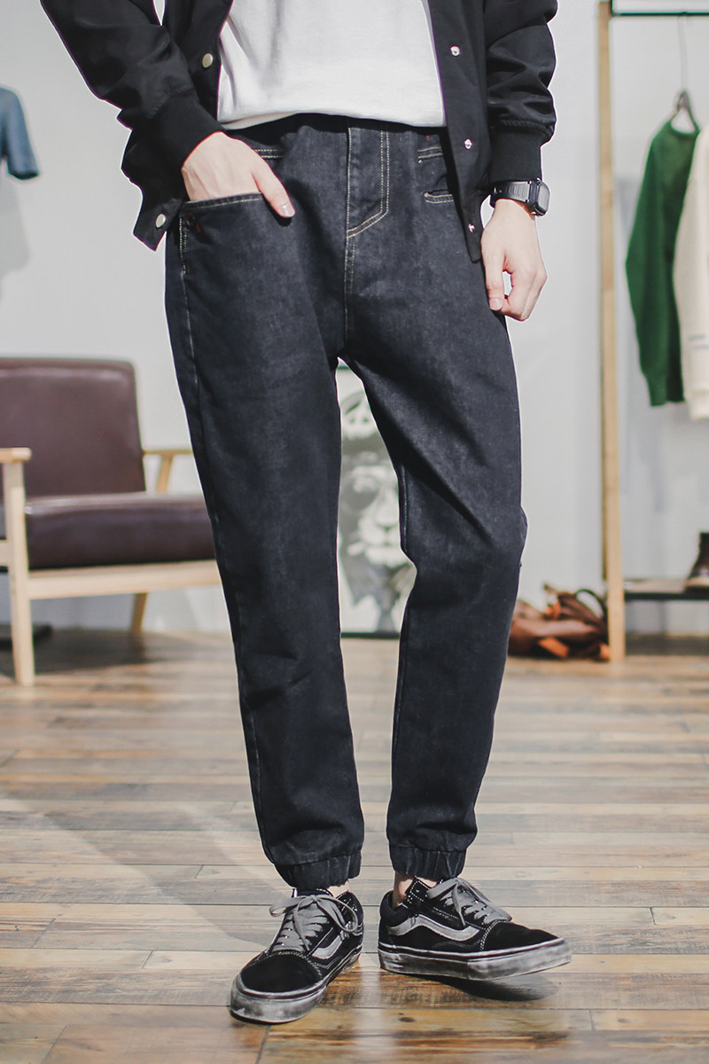 Jeans pour jeunesse droite en vrac en coton pour automne - Ref 1482695 Image 6