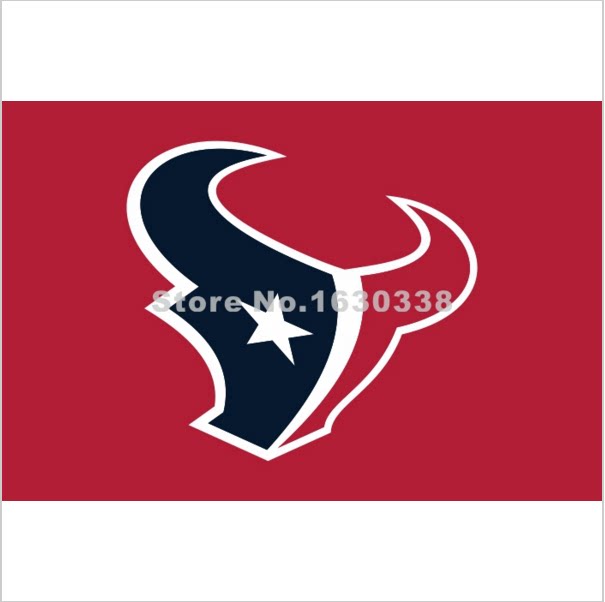 外贸橄榄德洲人户外旗帜nfl houston texans team red logo flag