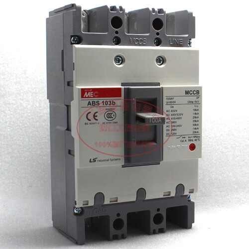 原装正品 LS产电 MEC 三相断路器MCCB ABE-103b ABS-103b 100A 3P