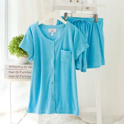 夏装新款欧美大码短袖睡衣家居服