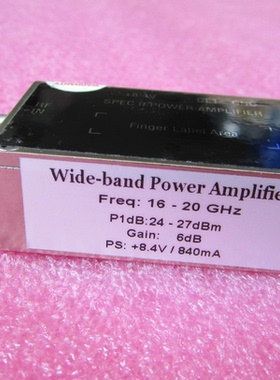 美国进口 16-20GHz 24-27dBm SMA 射频微波中功率放大器