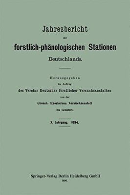 【预订】Jahresbericht Der Forstlich-Phanolog...