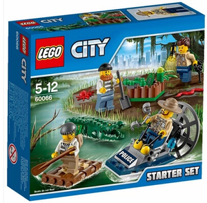 儿童益智乐高 LEGO 城市系列 60066 沼泽警察入门装 2015款