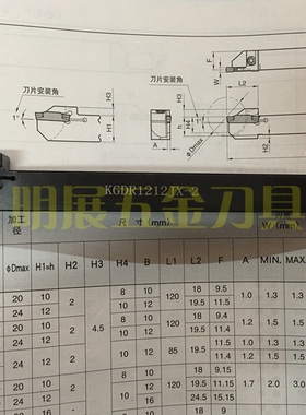 走心机专用KGDR1212JX-2-1.5-2.5-3数控刀具替代京瓷切槽切断刀杆
