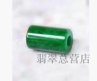 天然翡翠干青铁龙生路路通DIY散珠直珠 手链项链 配件筒珠穿手串