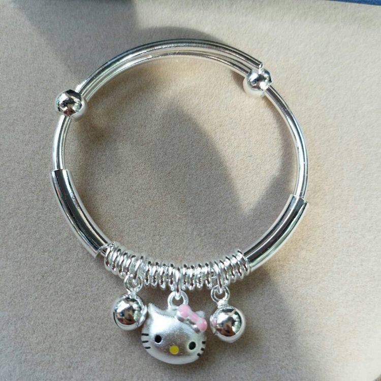 Guest Silver ornament hello kitty Sterling silver bracelet for children Hello Kitty Baby bell giftin the Accessories/Fashion Jewelry, Bracelet  category - from Buy2taobao.com to provide professional Taobao agent buy service