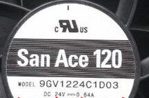 9GV1224C1D03 DC24V 0.64A 原装正品山洋SAN 12CM 设备风扇