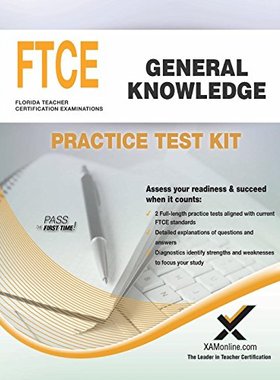 【预售】Ftce General Knowledge Practice Test Kit