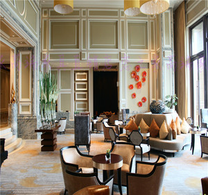 售楼处洽谈桌椅沙发组合一桌四椅酒店影楼休闲接待椅子新中式家具