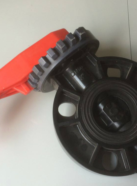 亏本清仓耐酸碱蝶阀塑料UPVC蝶阀PVC蝶阀阀门DN50 100 125  150