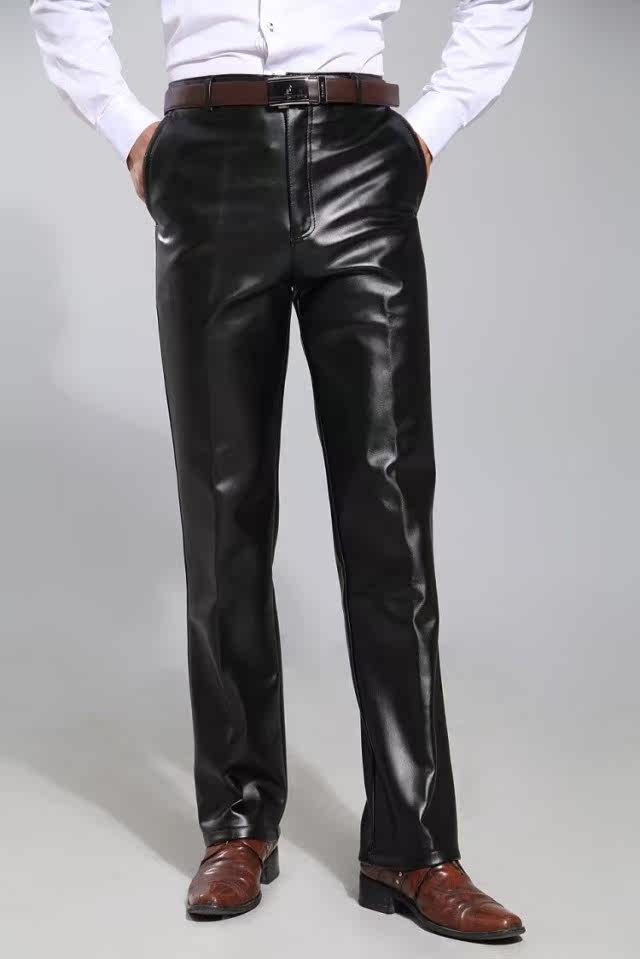 Pantalon cuir homme droit pour hiver - Ref 1485960 Image 1