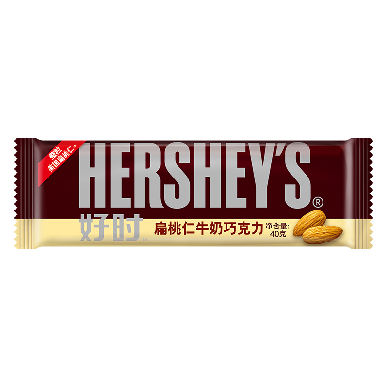 HERSHEYSºÃʱ±âÌÒÈÊÅ£ÄÌÇÉ¿ËÁ¦40gÅÅ¿éÐÝÏÐÁãÊ³ÌØ¼Û´ÙÏú°üÓÊ