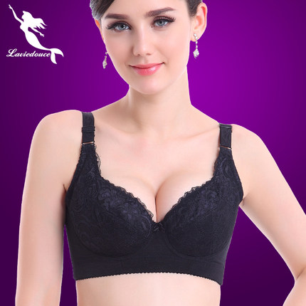 <em>娜</em>维达丝小胸<em>文胸</em>聚拢<em>胸罩超薄</em>款调整型收副乳