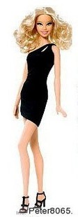 礼盒珍藏barbie芭比娃娃芭比经典 正版 小黑裙系列06 T5143现货