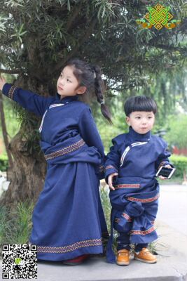 男孩新款藏袍六一花童亲子装