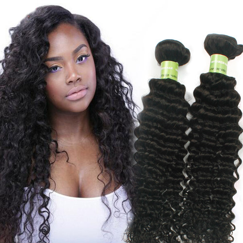 8A Peruvian Virgin Human Hair Extensions deep wave 3pcs/lot