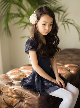 韩国儿童舞蹈学习启蒙练功服 少儿公主跳舞纱裙 女孩芭蕾民族裙子