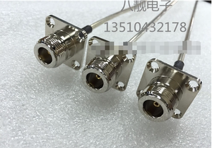 高频测试线 半钢线 法兰盘N-KFB3 50-3半钢线 N型母头带方板单边