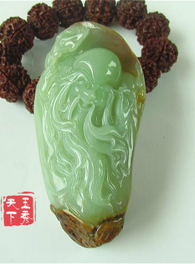 山流水河磨玉手把件顺丰