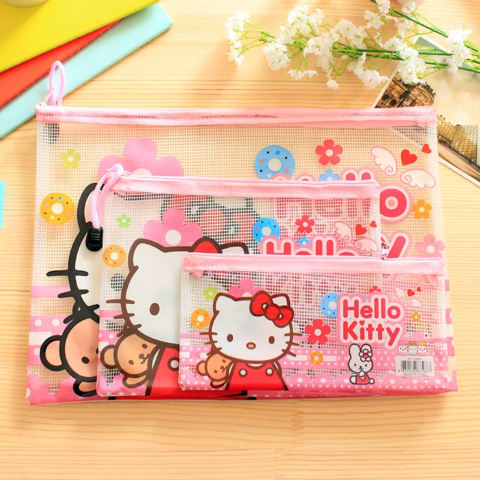 Hello Kitty, канцелярские товары для документов, пенал, Южная Корея