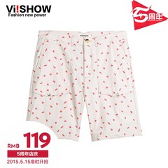 Viishow2015 summer dress new shorts men simple printed shorts Joker in Europe and America five pants Capris