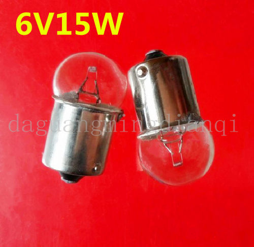 B15卡口向阳牌特殊小灯泡6V12W15W硬度计精密仪器灯泡单/双触点