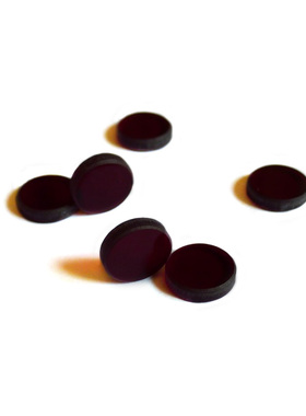 HB650光学红色玻璃 红色滤光片650前截止滤光片12.7*4m12.7*1.5mm