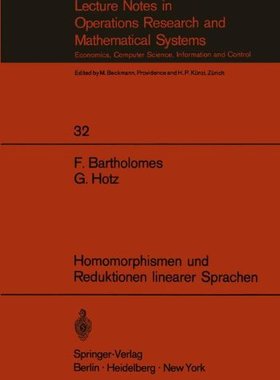 【预订】Homomorphismen Und Reduktionen Linea...