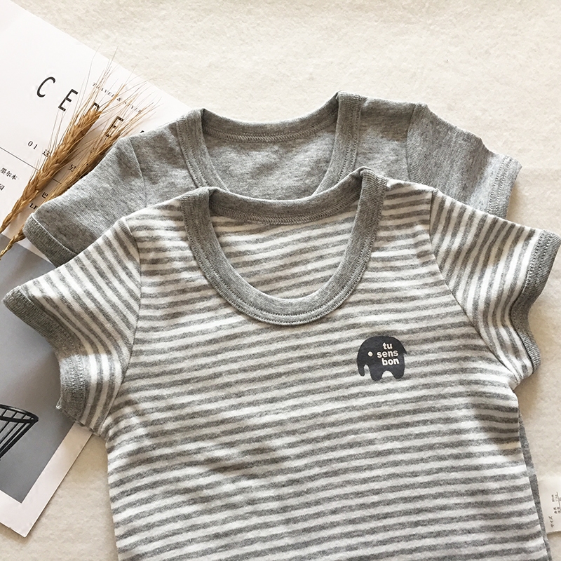 2件装男童纯棉t恤薄款无荧光睡衣