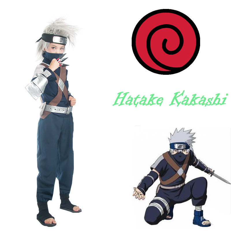 火影忍者疾风传幼年卡卡西装动漫cosplay男装