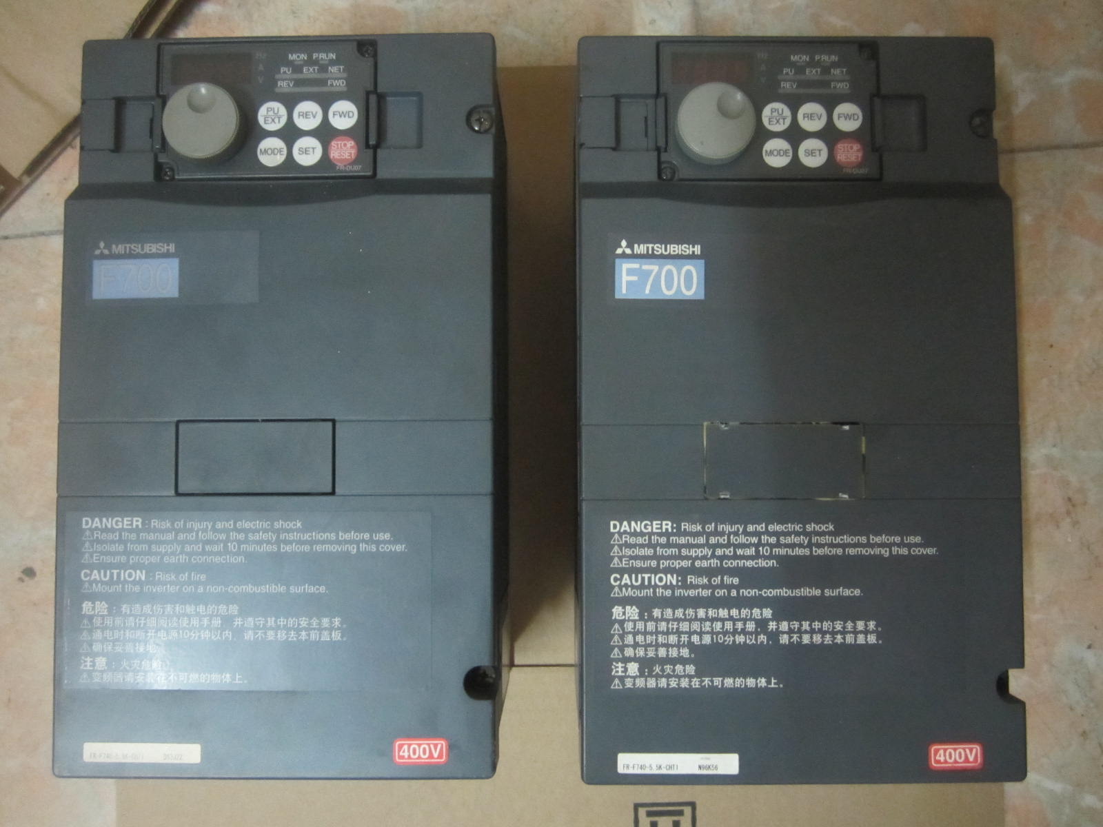 三菱变频器 FR-F740-5.5K-CHT 二手拆机  380V 5.5KW 风机 水泵